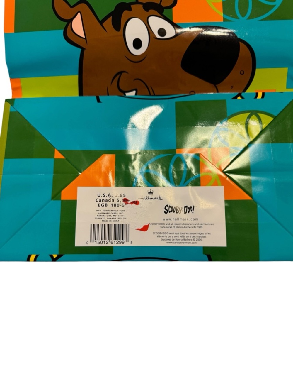 2000 Hallmark Scooby-Doo Gift Bag Y2K 90s Hanna-Barbera Cartoon Network - Picture 3 of 6